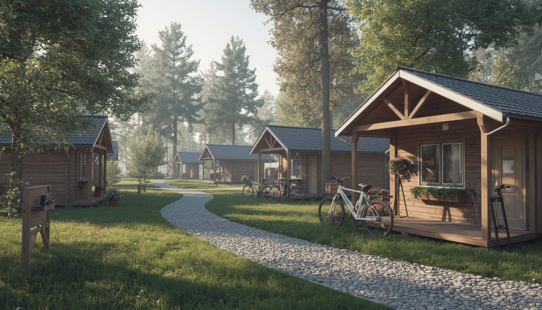 Wypożyczalnia i serwis rowerowy na terenie ośrodka